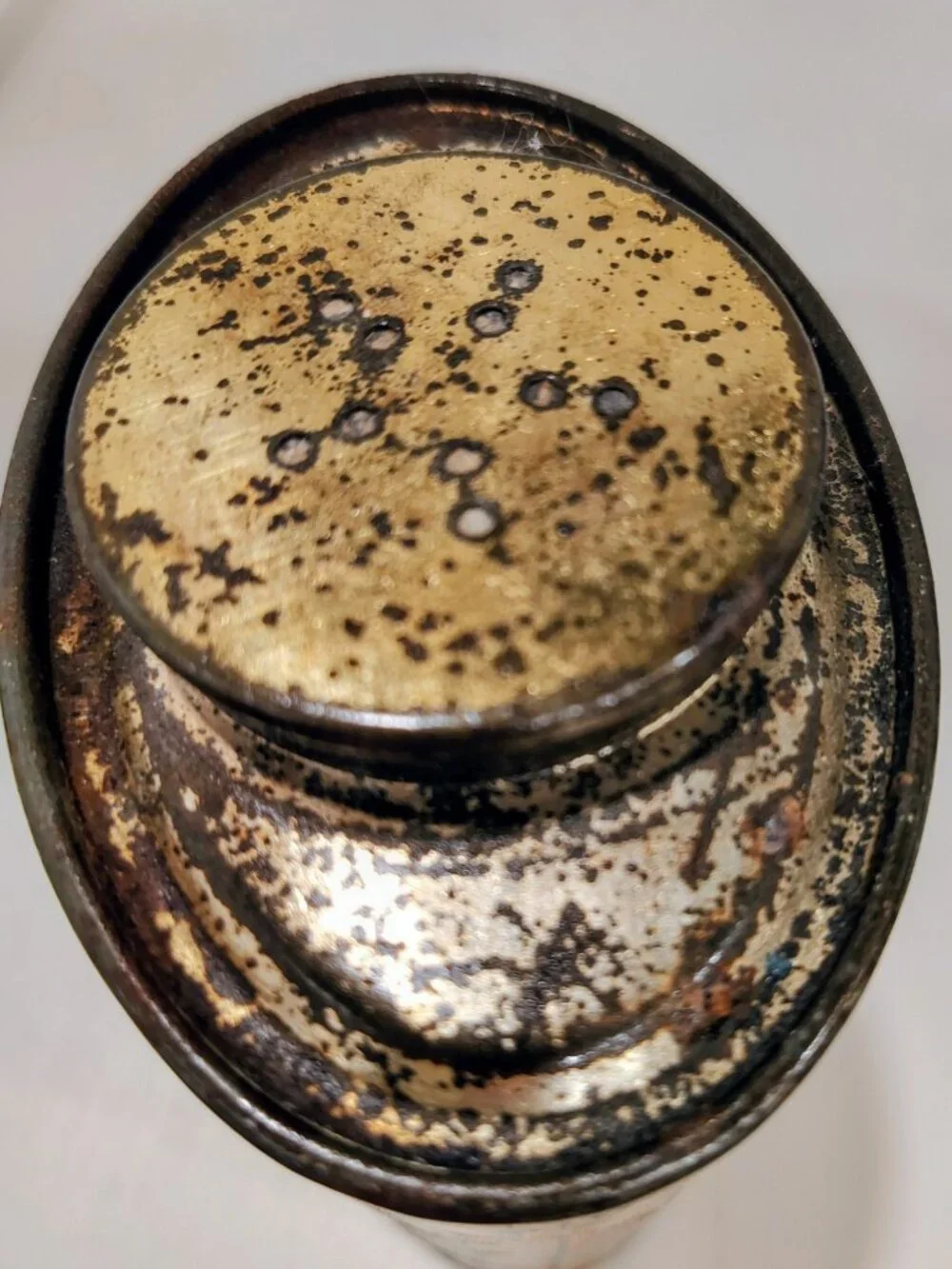 Vintage 1910-1920 Orange Blossom Talcum Powder Oval FULL Tin